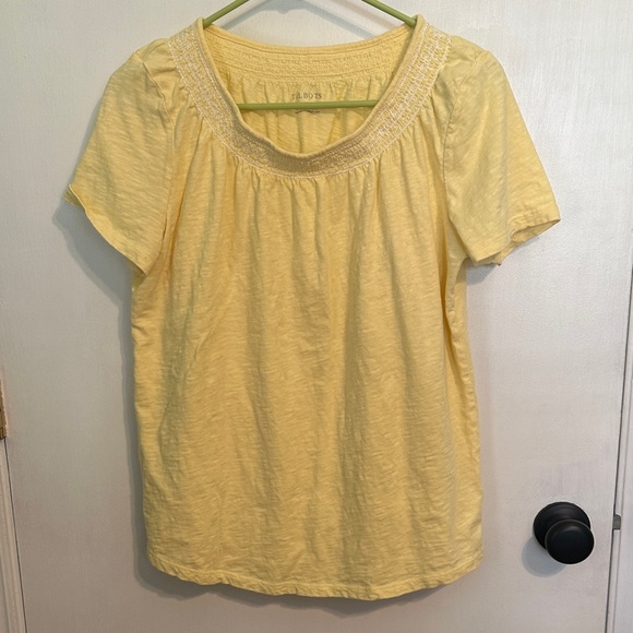 Talbots Tops - 0110 Talbots Soft Yellow Blouse womens size medium